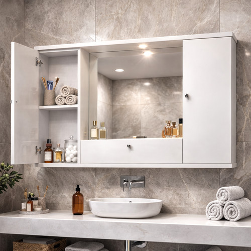Mobile pensile con specchio - mobile,