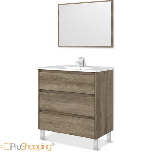 Mobile bagno 3 cassetti - cm,